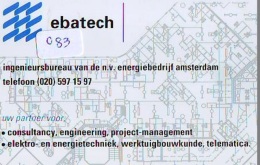 NEDERLAND CHIP TELEFOONKAART CRE 083 * Ebatech Energiebedrijf Amsterdam * Telecarte A PUCE PAYS-BAS * ONGEBRUIKT MINT - Private