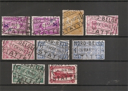 Belgique - Nord Belge ( Lot De 9 Timbres à Oblitération NordBelge De Statte) - Nord Belge