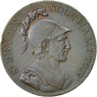 Monnaie, Grande-Bretagne, Hampshire, Halfpenny Token, 1791, Southampton, SUP - Otros & Sin Clasificación