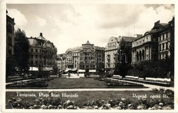 * T2/T3 Temesvár, Timisoara; Hunyadi János Tér, Weisz üzlete / Piata Ioan Huniade / Square, Shops (EK) - Unclassified