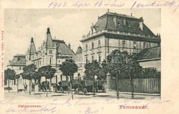 T2 Temesvár, Timisoara; Vasútállomás, Hintók. Kiadja Káldor Zs. és Társa / Railway Station, Horse-drawn Carriages, Coach - Unclassified