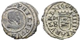 491 FELIPE IV. 4 Maravedís. 1664. Madrid M. Cal-1450; J.S. M-456. Ae. 0,84g. MBC. - Sonstige & Ohne Zuordnung