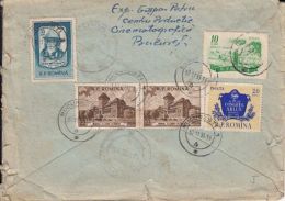 MICIURIN, MUSEUM, AGRICULTURE, SOVIET FRIENDSHIP, STAMPS ON REGISTERED ON COVER, 1955, ROMANIA - Lettres & Documents