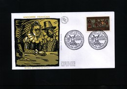 Andorra French 1992 Michel 443 FDC - Covers & Documents
