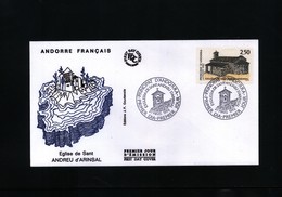 Andorra French 1992 Michel 436 FDC - Covers & Documents