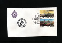 San Marino 1987 Michel 1375-76 FDC - Briefe U. Dokumente
