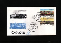 San Marino 1986 Michel 1341-42 FDC - Cartas & Documentos