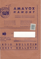 Wikkel - Omslag Enveloppe - Pub Reclame Radiotechniek Amavox Hamont - 1962 1963 - 30 C - Newspaper Bands