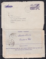 CZECHOSLOVAKIA, 1972, Used Aerogramme To India, Aeroplane, 3.80 Ks Printed Stamp - Aérogrammes