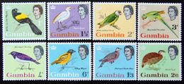 GAMBIA 1963 Birds Set Of 8 MLH - Gambia (...-1964)