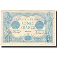 France, 5 Francs, 5 F 1912-1917 ''Bleu'', 1914, SUP, Fayette:2.22, KM:70 - 5 F 1912-1917 ''Bleu''