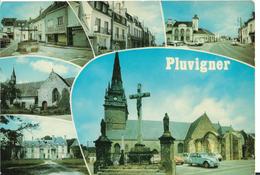 56 PLUVIGNIER -MULTI VUES- L'église- Le  VILLAGEn 1983  HOTeL DE VILLE - Pluvigner