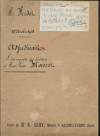 CHAMPIGNY LA FUTELAYE 1918 ACTE VENTE D UNE FERME VERDET A MASSOL 40 PAGES : - Manuscripts