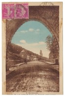 Carte Postale. Auvergne Cantal Tunnel Le Lioran. 2 Timbres Semeuse. Cachet Jussac 1931 - Jussac