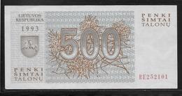 Lituanie - 500 Talonu -  Pick N°46  - NEUF - Litouwen
