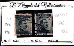 84889) EGEO-CASO-20 C. Su 15 C.- V. Emanuele III  SOPR. - N.8--USATO LA VENDITA E RIFERITA A 1 SOLO FRANCOBOLLO - Aegean (Caso)