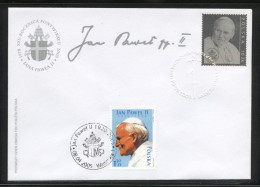 SUMMER SALE POLAND VATICAN FDC 2003 POPE JOHN PAUL JP2 JPII 25 YRS SILVER STAMP ALSO TIED FUNERAL DAY STAMP FDI TYPE 1 - Storia Postale