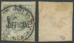 1882-1901 GREAT BRITAIN USED OFFICIAL STAMPS O15 1s DULL GREEN - Service