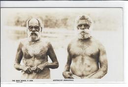 CPA Australie Australia Aborigènes écrite Carte Photo RPPC - Aborigines