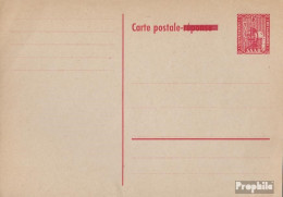 Saarland P38A Amtliche Postkarte Ungebraucht 1954 Aufdruckausgabe - Entiers Postaux
