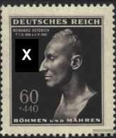 Bohemia And Moravia 131 (complete Issue) Unmounted Mint / Never Hinged 1943 Heydrich - Ungebraucht