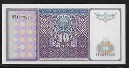 Ouzbékistan - 10 Sum - Pick N°76 - NEUF - Uzbekistan