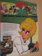 CLI518 : Pour Fans De NATACHA : Page A4 Spirou Années 70/80 PARUTION D'UN NOUVEL ALBUM - Natacha