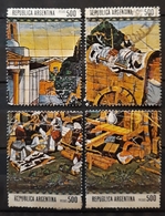 ARGENTINA 1980 International Stamp Exhibition "BUENOS AIRES 1980". DEFECTUOSOS - USADO - USED. - Usados