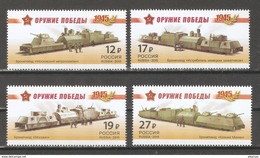 Russia 2015,WW-2 Weapons Of Victory Series:Soviet Armed Trains,#1941-1944,VF MNH** - Unused Stamps