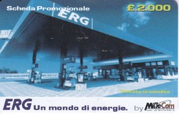 TARJETA DE GASOLINERA ERG  (no Es Tarjeta Telefonica) PETROLEO - Petrole