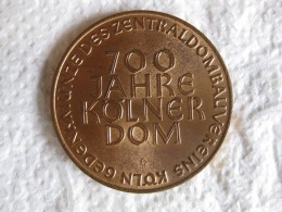 Medaille Bronze 700 JAHRE KÖLNER DOM 1948 – Cologne. - Autres & Non Classés