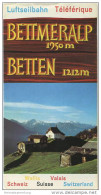 Bettmeralp - Betten - Luftseilbahn - Faltblatt Mit 10 Abbildungen - Relief/M. Bieder - Schweiz