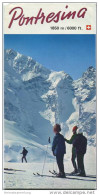 Pontresina 1970 - Faltblatt Mit 9 Abbildungen - Hotelliste Mit 33 Abbildungen Der Hotels - Ortsplan - Skischulpreise - Zwitserland