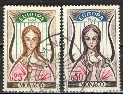 MONACO - 1963 - EUROPA UNITA - USATI - Gebruikt