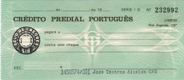 PORTUGAL, Cheques, F/VF - Nuevos