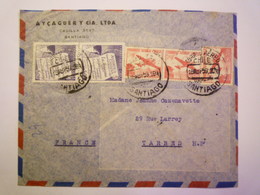 LETTRE  Au Départ De  SANTIAGO Du CHILI  à Destination De  TARBES   1959    - Storia Postale