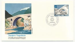 YOUGOSLAVIE - 4 Enveloppes FDC - Monuments - (Sarajevo 1984) - BEOGRAD 20/11/1982 - FDC