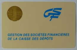 FRANCE - Bull Chip - Smartcard - Gestion Des Societes Financiiers - Department Of Finance - Used - Interner Gebrauch