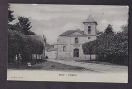 CPA 95 - SOISY - L'Eglise - TB PLAN EDIFICE RELIGIEUX CENTRE VILLAGE + Jolie ANIMATION Sur La Gauche - Soisy-sous-Montmorency