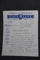 Lettre Ancienne - BEZIERS, Louis BLANC, Fabrique De Miroiterie - 1900 – 1949