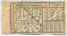 Strassenbahn Braunschweig - Fahrschein Für Stadtverkehr - Einzelfahrschein - Europa