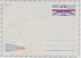 POLAND 1982 PRE-PAID Prepaid AIR-MAIL FLUGPOST COVER - Flugzeuge