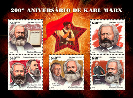 Guinea Bissau. 2018 200th Anniversary Of Karl Marx. (506a) - Karl Marx