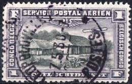 CONGO BELGA, BELGIAN CONGO, COLONIA BELGA, POSTA AEREA, AIRMAIL, 1921, FRANCOBOLLO USATO Michel 43   Scott C2 - Gebruikt