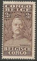 Belgian Congo - 1928 Henry Morton Stanley 2f MH *    SG 154  Sc 124 - Unused Stamps