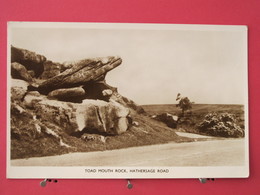 Visuel Très Peu Courant - Angleterre - Toad Mouth Rock - Hathersage Road - CPSM 1959 - Scans Recto-verso - Derbyshire