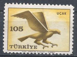 Turkey 1959. Scott #C34 (U) Bird, Hawk - Luchtpost