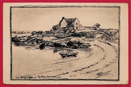 CPA Illustrateur François MEHEUT - Dessin 29 BRIGNOGAN Finistère "TY MEN ARMOR" - Meheut