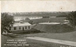 (68) CPA  Camp Grant  Pumping Plant On Beautiful Rock River  (Bon Etat) - Rockford