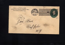 USA 1893 Interesting Postal Stationery Letter - ...-1900